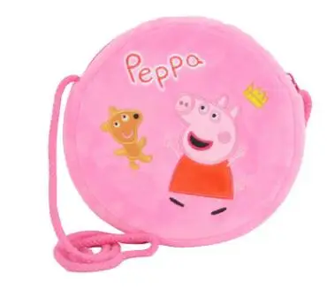 Милый детский чучело Peppa Pig кошелек животные игрушки Джордж Сузи Пеппа Плюшевые кошельки детский сад сумка Рюкзак кошелек деньги школьная сумка - Цвет: 4