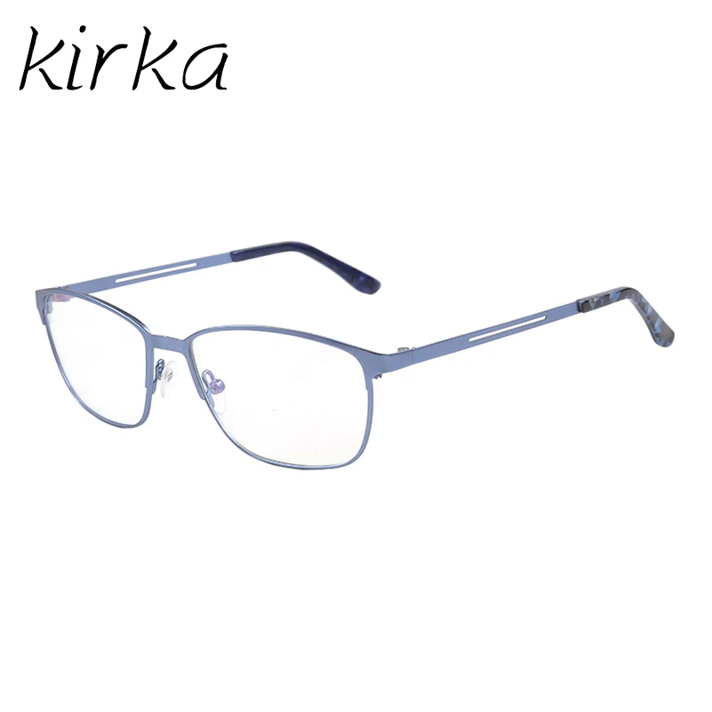 Kirka Retro Men Vintage Metal Stainless Steel Optical Glasses Frame Sky Blue Spectacle Eyewear Frames Myopia Eye | Аксессуары для