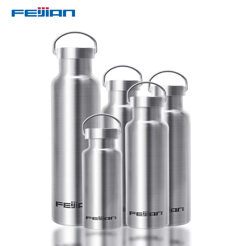 Feijian Sports Thermos bottle Stainless Steel Insulated Outdoor Drinking Water Bottle Vacuum flask travel kettle shaker