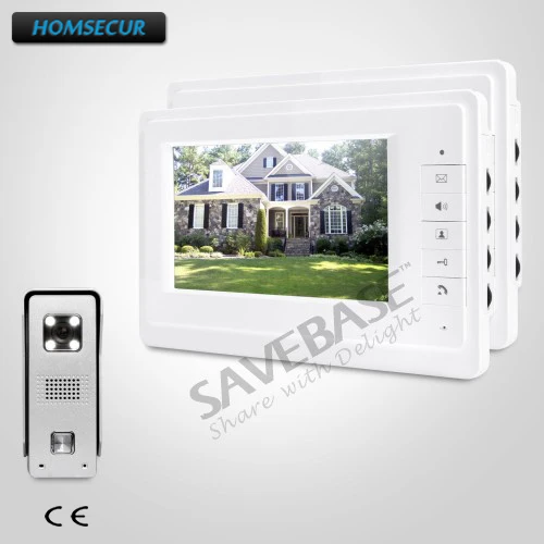 

HOMSECUR 7" Hands-free Video Door Intercom System with IR Night Vision for Home Security+Russian Logistics