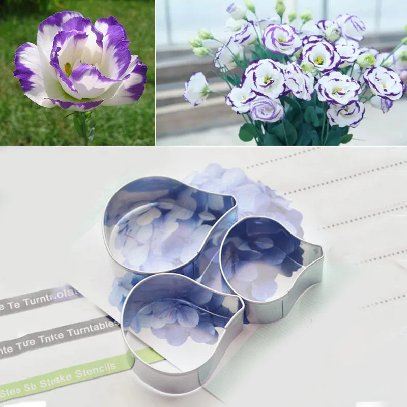 

Flower Petal Cake Tool Stainless Steel Biscuit Cookie Cutter Baking Mold Cake Fondant Decorating Tools Sugar Paste Mold A332