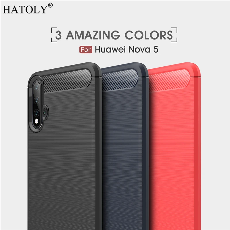 Чехол для huawei Nova 5 Pro мягкий силиконовый резиновый ТПУ чехол телефона | Мобильные