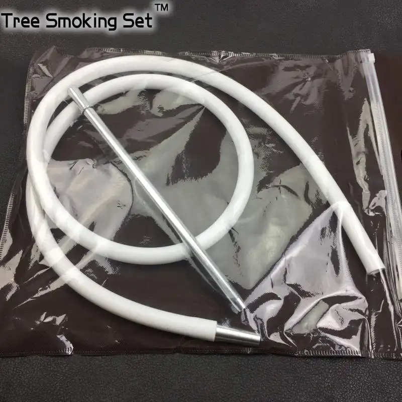 1 шт. 8 м алюминиевая ручка мундсоветы Shisha силиконовый шланг для кальяна кальянный