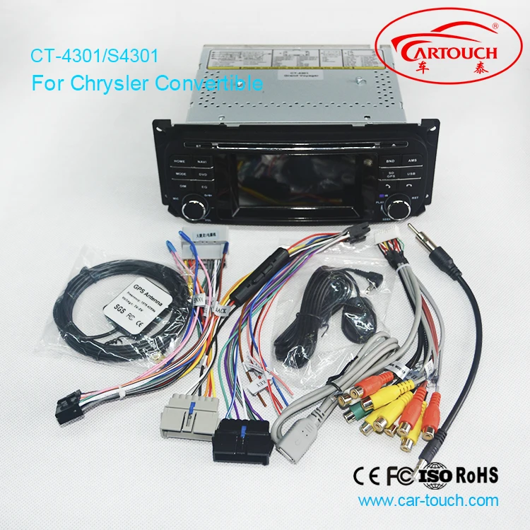 Discount 4.3 Inch Car DVD Player For Chrysler/Dodge/RAM/Jeep/Grand Cherokee With GPS Navigation BT Radio FM AM RDS Audio Video Free Maps 8