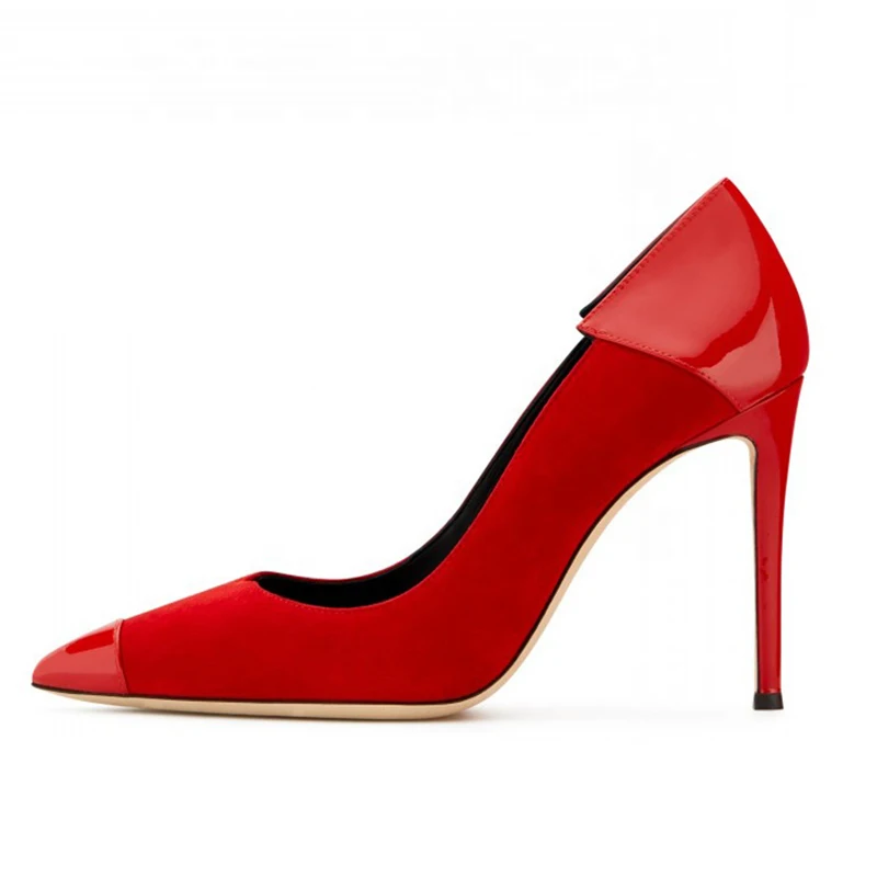Latest-Pointed-toe-High-Heel-Red-Basic