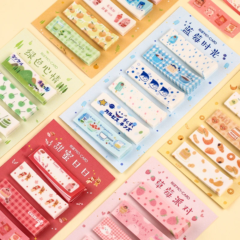 

120 Pages Kawaii Splicing Snack Series Memo Pad Diary Planner DIY Message Sticky Notes Paper Bookmark School Stationery Escolar