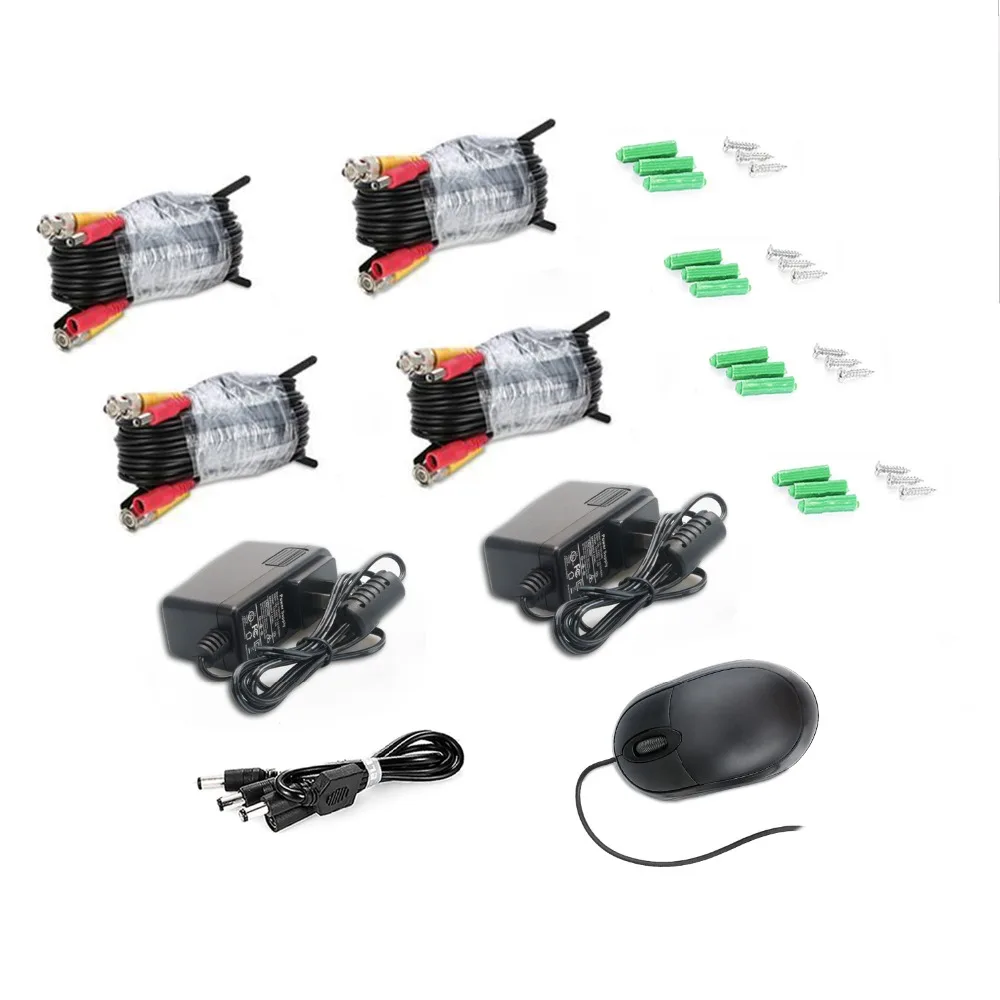 Anni 4CH система камер домашней безопасности 1080N HD AHD DVR и (4) 720P 1500TVL IP66 Всепогодная