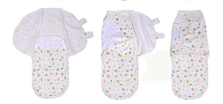 Весенне-летний стиль, хлопок, детское Пеленальное Одеяло с принтом животных, детский Пеленальный мешок, детская коляска, спальный мешок