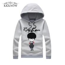 

KKKNOW New Year's Hoodies Men Cartoon Pattern Pullover Men's Hoodie Sweatshirt Male Autumn Spring Winter Slim Fit Sportswear