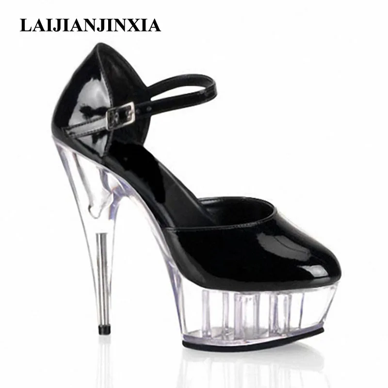 LAIJIANJINXIA/босоножки на высоком каблуке 15 см для ночного клуба, обувь для танцев на шесте, модельная танцевальная обувь, босоножки для ночного клуба на высоком каблуке, женская обувь