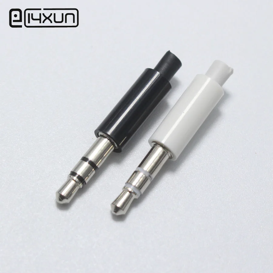 3.5mm 3 pole Nickel replacement Stereo jack plug for Earphones repair