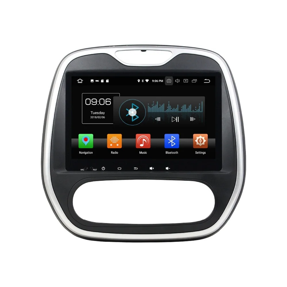 Discount 9" Android 8.0 Octa Core Car DVD Multimedia GPS Navi for Renault Capture 2016 4GB RAM Radio Bluetooth WiFi USB DVR Mirror-Link 1