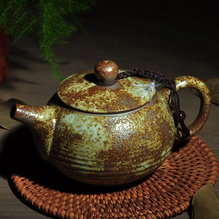 Retro Ceramic TeaPot Antique Kungfu Tea Pot High grade Taiwan Firewood
