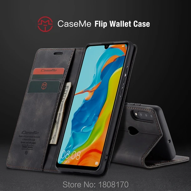 Кожаный чехол-кошелек CaseMe для huawei P30 Lite P20 Pro для Oneplus 7 Pro для Xiaomi Mi 9 Ретро Флип-карты слот кожаный чехол 50 шт