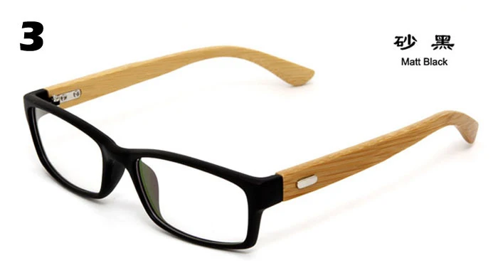Классические простые очки женские/мужские модные прозрачные очки стильные солнцезащитные очки бамбуковая оправа GL-5279