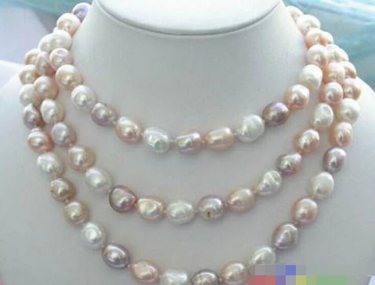 

0311 baroque multicolor freshwater pearl necklace