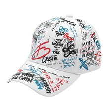 Winfox черные белые женские мужские корейские граффити Мужская кепка с китайскими иероглифами шапки Мужская шляпа