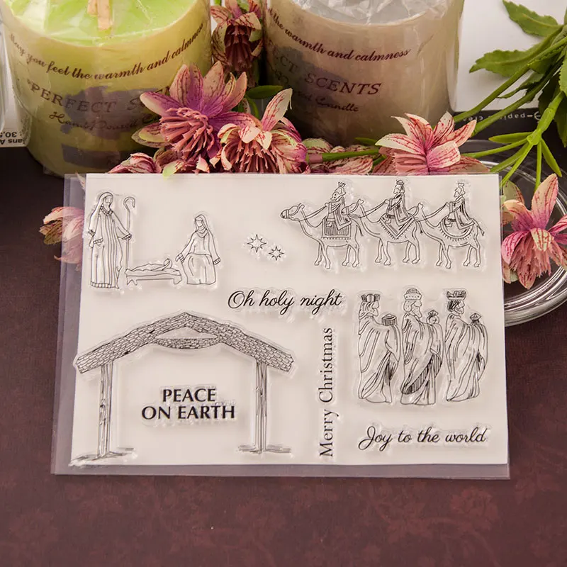 

ZFPARTY Peace on earth Transparent Clear Silicone Stamp/Seal for DIY scrapbooking/photo album Decorative card making