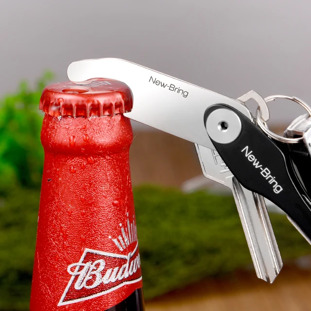 Beer Bottle Opener Metal keychain key rings Accessories for key holder