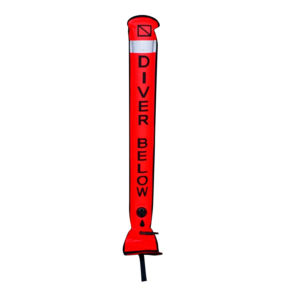 MagiDeal Reflective Inflatable Scuba Diving Surface Marker Buoy SMB Kit & 15m Dive Reel Equipment