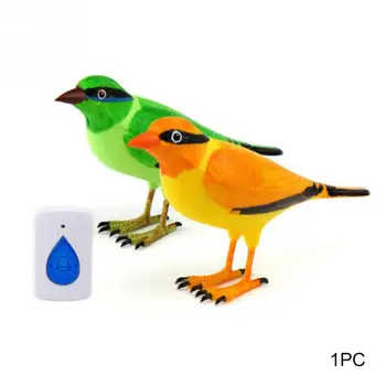 

Wireless Digital Jingle Bell Clear Simulation Bird Sound Home Green Remote Control Chime Doorbell