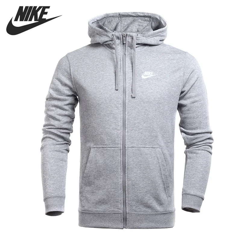 Оригинальный Новое поступление 2018 Nike NSW HOODIE FZ FT CLUB Для мужчин куртка с капюшоном
