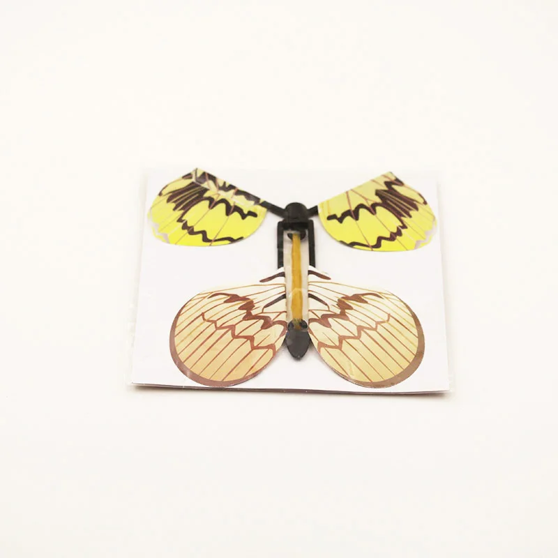12pcs magic flying butterfly change from empty hands freedom butterfly close up magic tricks magia kids toy funny gadgets 82088