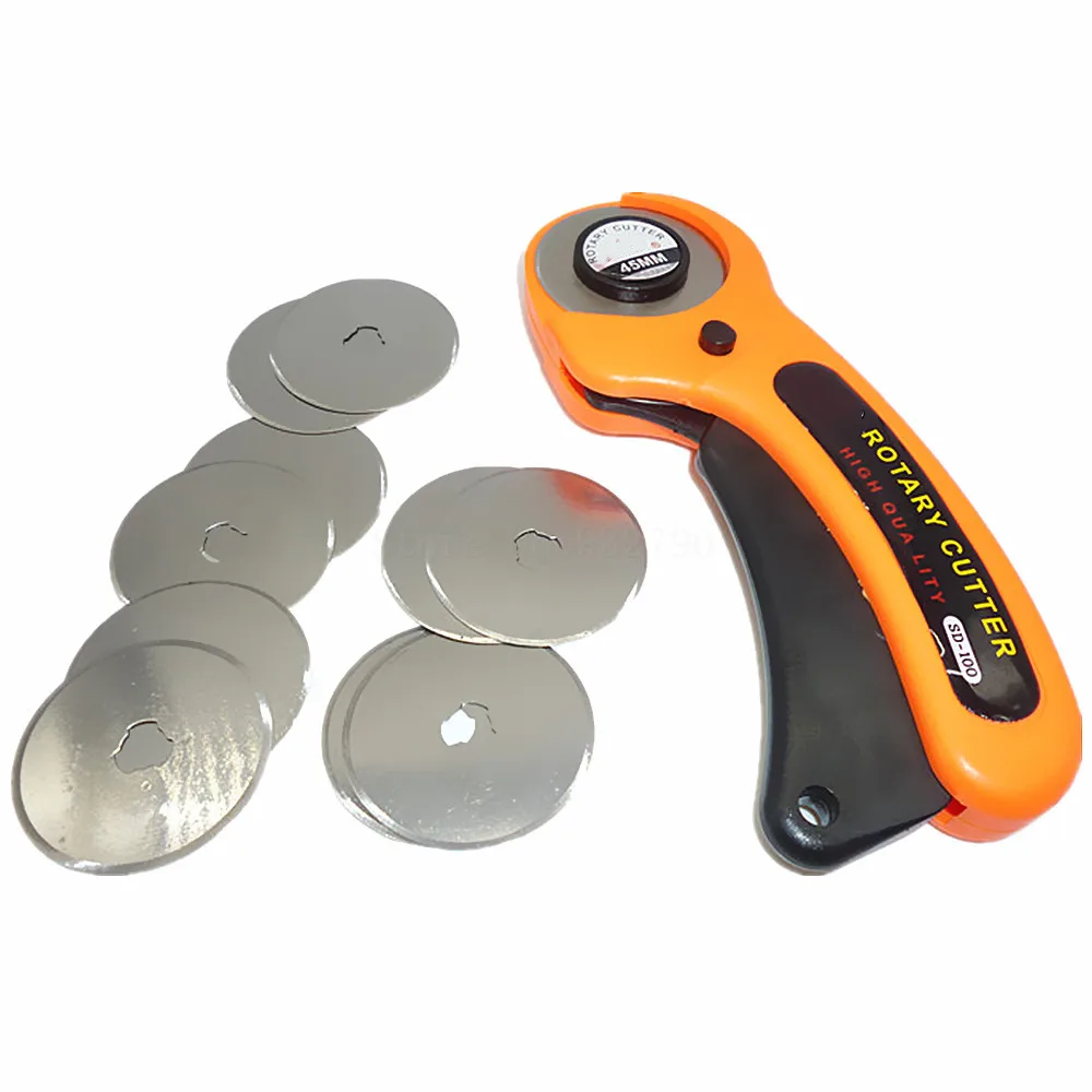 10pc 45mm Rotary Cutter Blade Patchwork Leather Fabric Paper Cut Blades