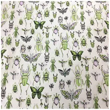 150 см ширина насекомые металлическая пряжа окрашенная бежевый полиэстер, парча, жаккардовая ткань для женщин осень зима платье пальто Sewing-AF711