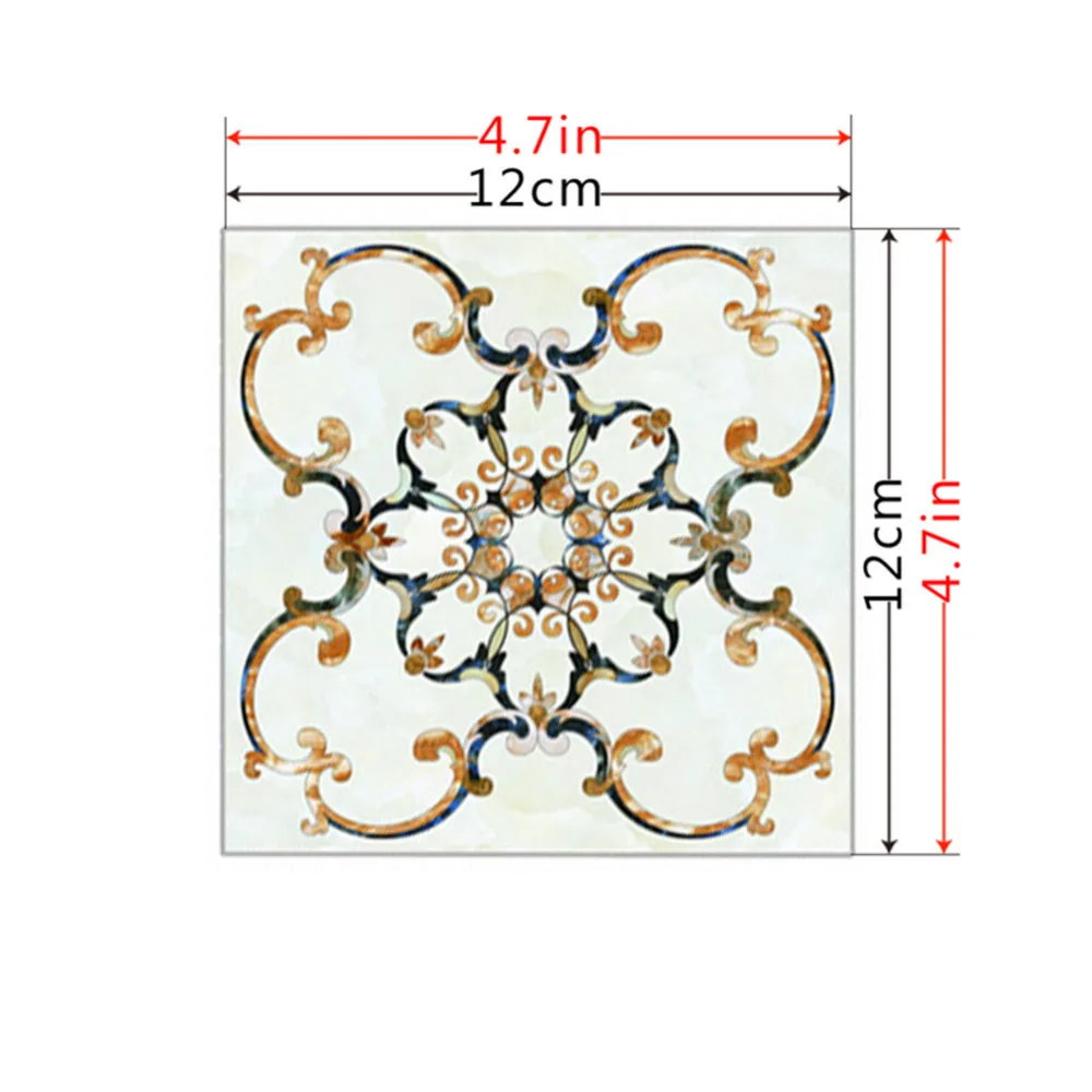 10 шт./компл. ПВХ стены Стикеры Ванная комната Водонепроницаемый самоклеящиеся обои напольная мозаичная плитка Стикеры s для наклейка на стену для домашнего декора