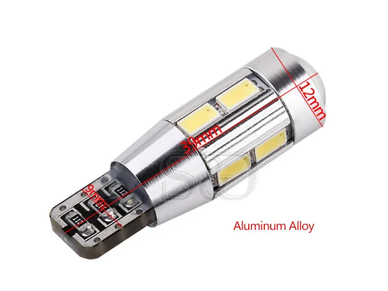 2 шт. T10 W5W 5630 SMD белый CANBUS OBC без ошибок светодиодный светильник 501 dash светодиодный автомобильный светильник интерьерный светильник s автомобильный светильник для парковки 12 В