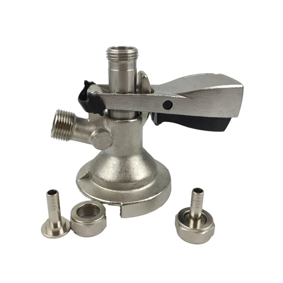 Draft Beer Keg Coupler Tap System Connectors G58' Homebrew Beer Dispenser Tap A G S D Type Couplers  (3)