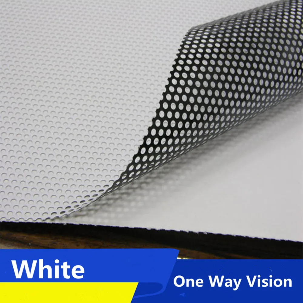 Декоративные белый черный Солнечный Оттенок пленка One Way Vision самоклеящиеся