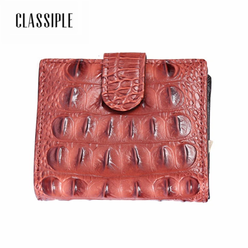 

Fashion Short Women Wallet Female Genuine Leather Alligator Crocodile Female Wallet Lady Handbag Money Coin Purses Holder Girls