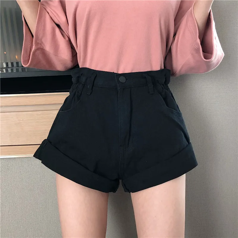 Alien Kitty Retro High Waist Wide Leg Denim Shorts Women New Summer Korea Style Fashion Streetwear Solid Sexy Short Jeans