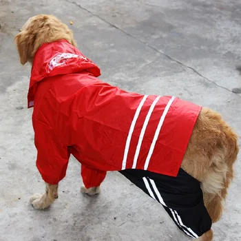 

Large Dog Clothes Dog Raincoat Large Dogs Poncho Big Dogs Golden Retriever Samoyed Husky Red WLYANG
