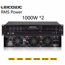 Leicozic DP1000 2 канала Мощность усилитель 1000 Вт+ 1000W класса h легкий 1000W усилитель 2U для концерта, походов в церковь, сцена, студии