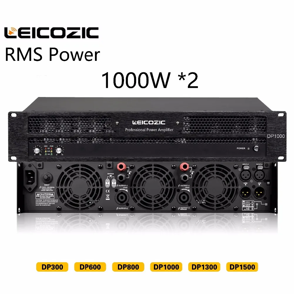 Leicozic DP1000 2 Channel Power Amplifier 1000W