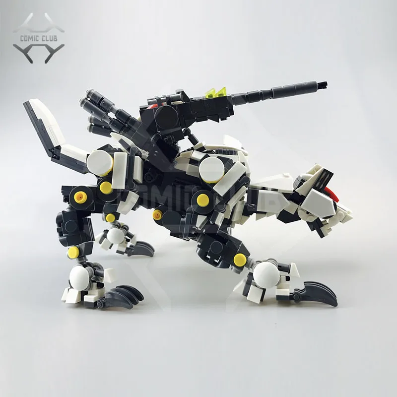 

COMIC CLUB IN-STOCK MOC building blocks robot white wolf Original works action toy