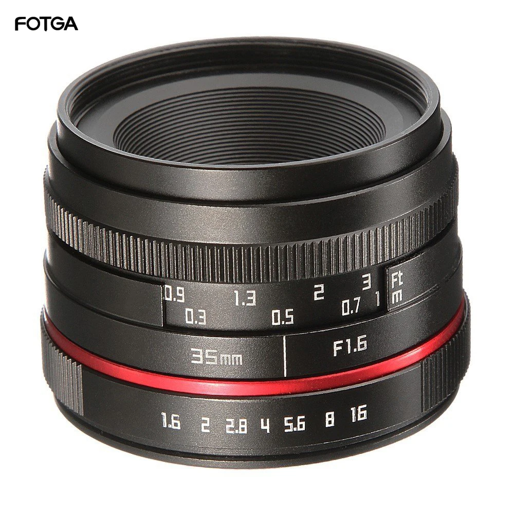 

35mm F/1.6 Manual Focus MF Prime Lens for Canon EF-M Mount Mirrorless Camera M5 M50 M6 M10 M100