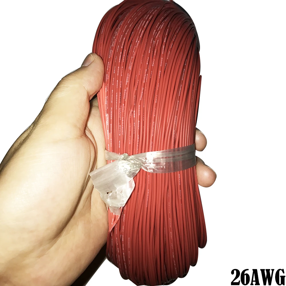  10 Meter Silicone Wire Ultra Flexiable Test Line 22AWG 24AWG 26AWG 28AWG 30AWG Cable tinned copper  - 33032406282