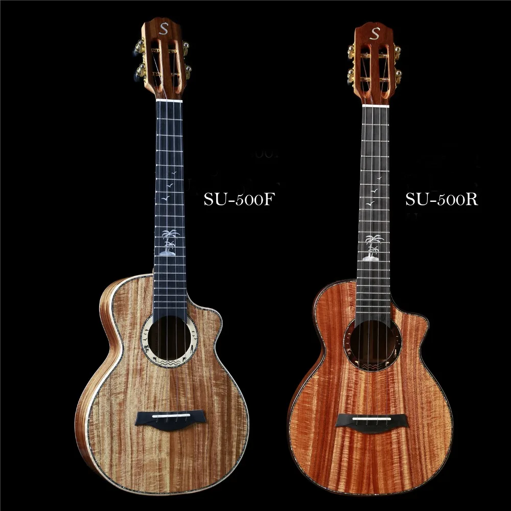 

SU-500 Sunset full solid wood hand made solid koa wood tenor ukuleles