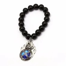 Anime hitman renascer vongola lava pedra frisado pulseira 10mm contas pulseiras dota 2 para mulheres masculino jóias pulseras hombre hc1238