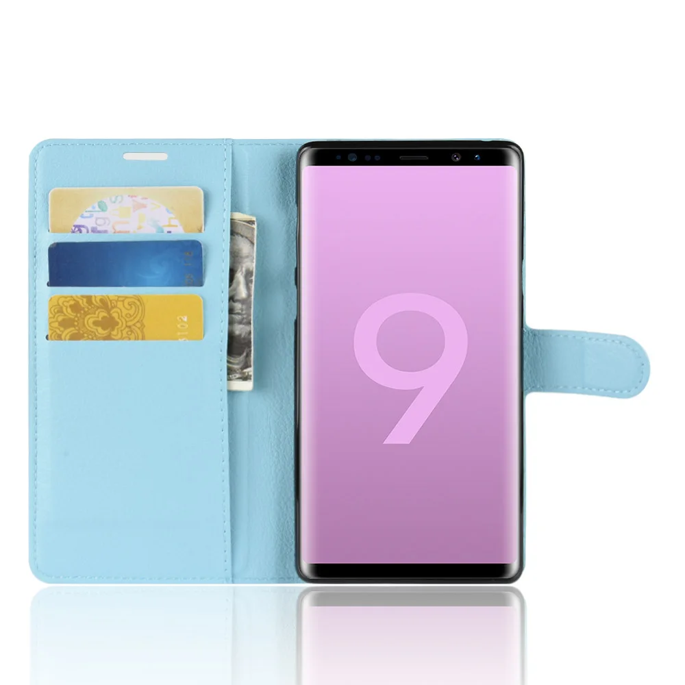 

YINGHUI for Samsung Galaxy Note 9 Case Wallet Style Litchi Texture Flip Leather Case Cover for Samsung Galaxy Note 9 Note9