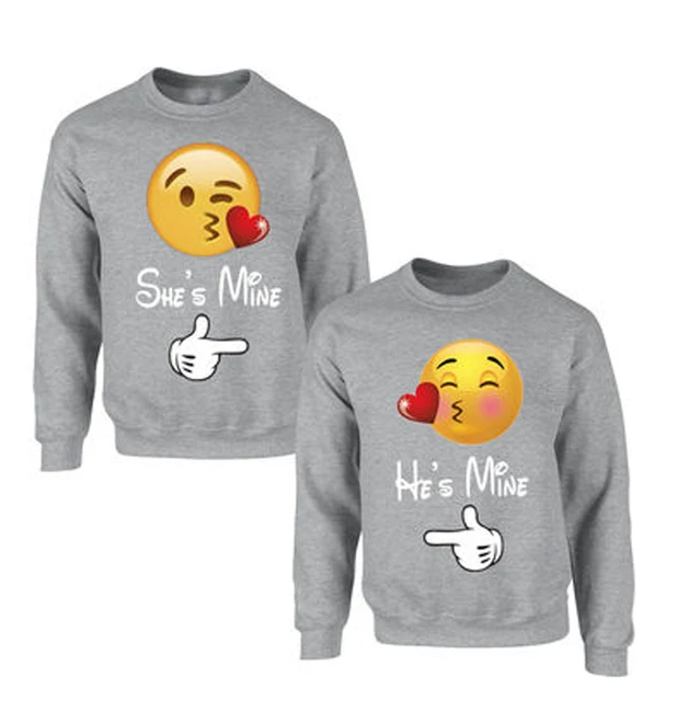 Divertido Sudaderas Con Capucha A Juego Parejas Corazón