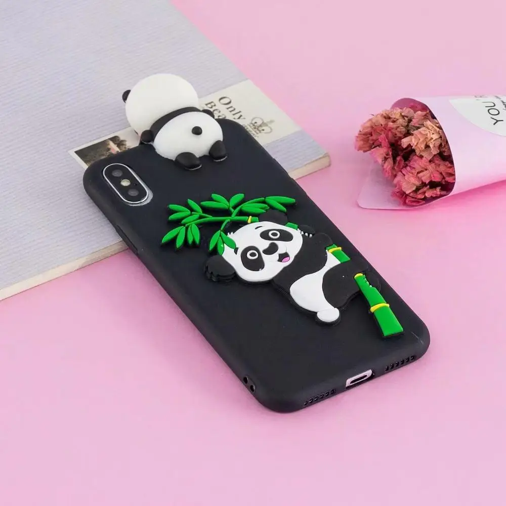 

For Xiaomi 8 5X 6X F1 S2 3D Panda Pattern Silicone Cartoon Cover on for Redmi 5A 4X 5 5Plus 4A 7A Note7 Note5A K20 case fundas