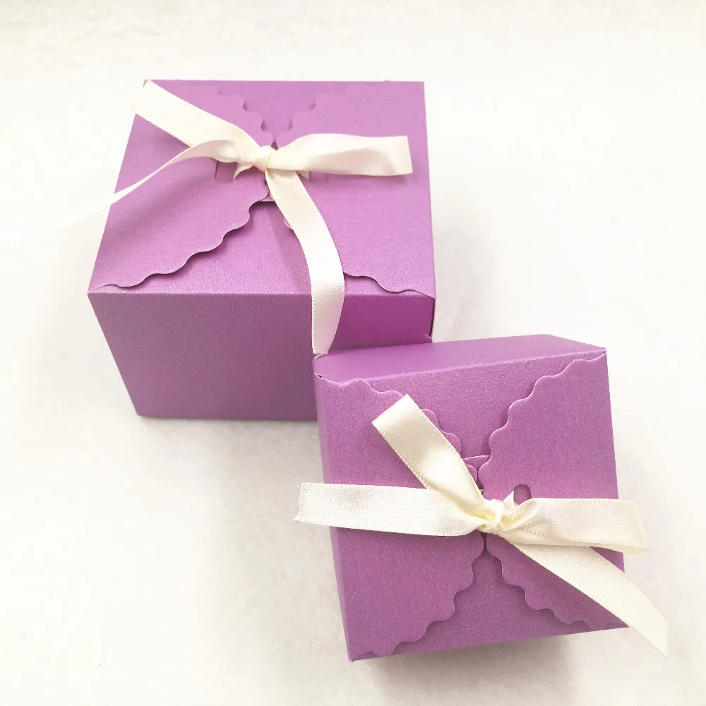 20 шт крафт-бумага квадратная коробка для конфет Свадебные сувениры в деревенском стиле подарочные коробки для вечеринок с свободная лента, ручная работа подарочная упаковка бумажные коробки