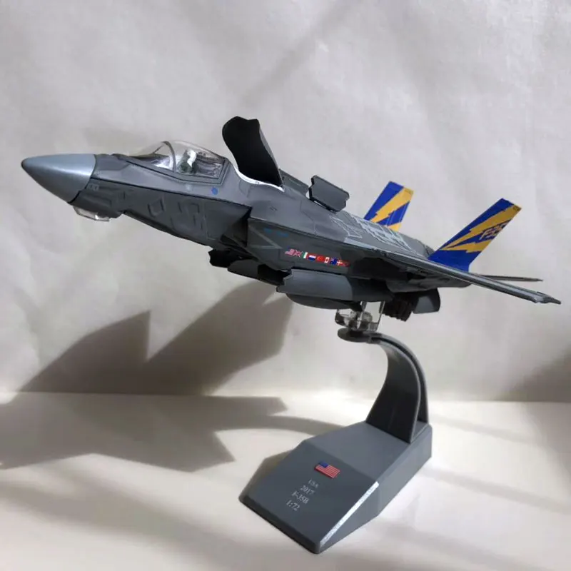 AMER 1/72 масштаб военная модель игрушки USAF F-35B Lightning II Joint Strike Fighter литой металлический самолет модель игрушки для коллекции