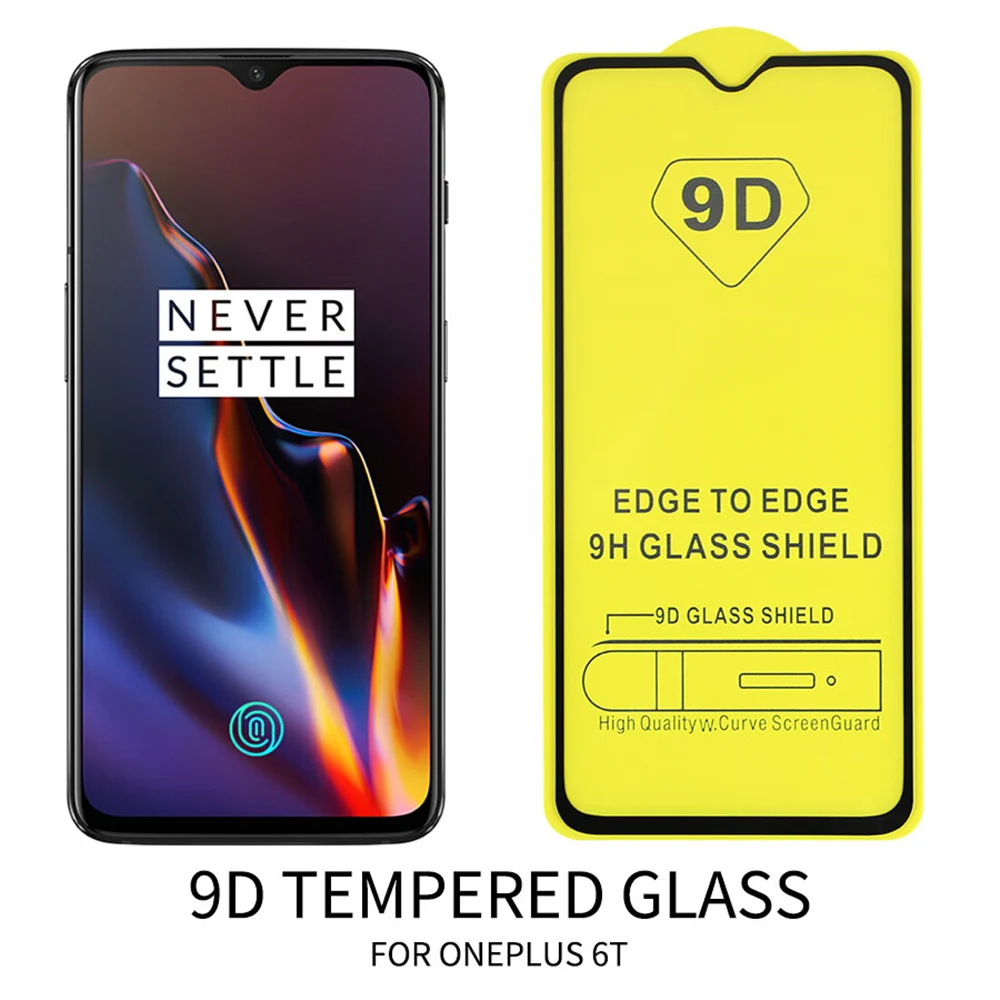 

High Quality Screen Protector Full Cover Guard Film Curved Edge For One Plus 7 Tempered Glass Adhesive
