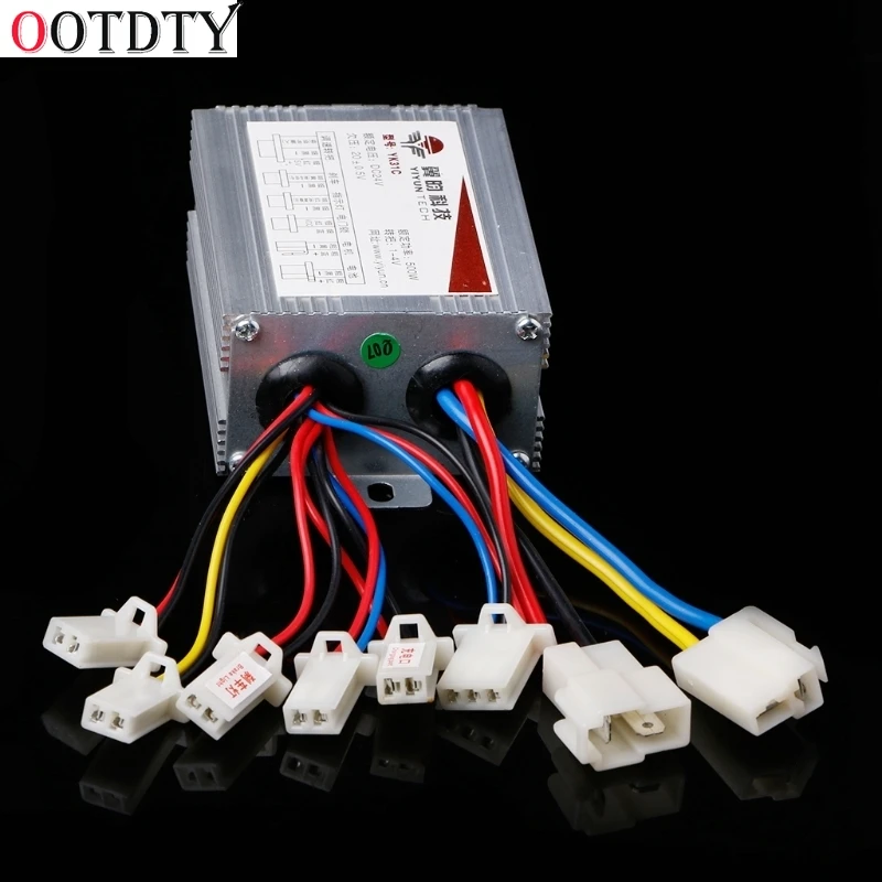 OOTDTY DC 24V 500W регулятор скорости двигателя 30A для электрического велосипеда